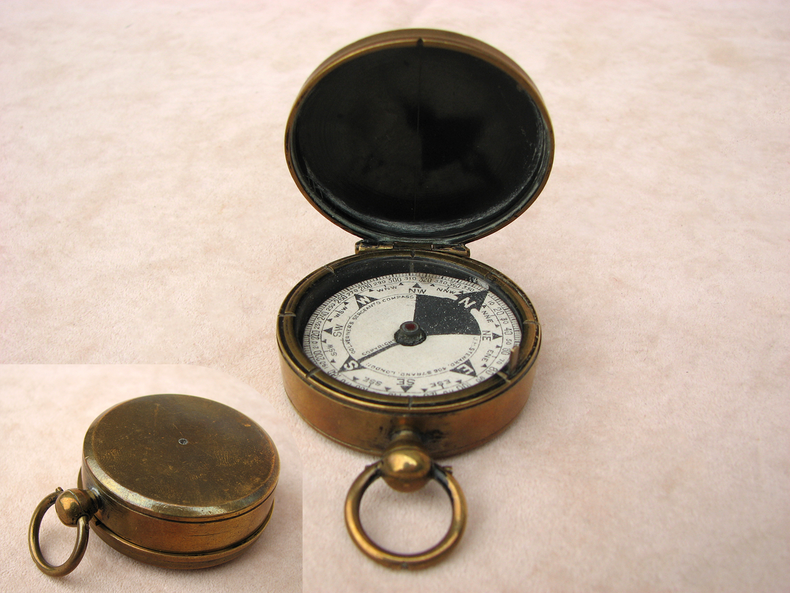 Col. Verner's Sergeant's compass by J. H. Steward, circa 1895